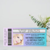 入学チケット誕生会 招待状 (スタンド正面)