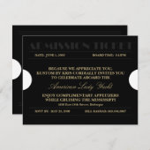 入学チケット4.25x5.5招待状 招待状 (正面/裏面)