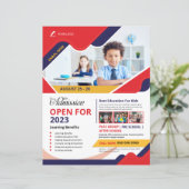 入学チラシテンプレート (スタンド正面)