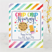 入学初日のハッピーコookie カード (黄色い花)