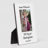 入学日 学校の写真 現代のスクリプト 子供の写真 フォトプラーク (側面)