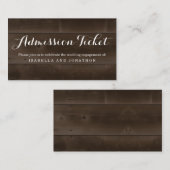 入学素朴チケットエンクロージャカード エンクロージャーカード (正面/裏面)