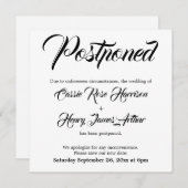 入念な延期結婚の白書 招待状 (正面/裏面)