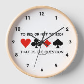 入札か入札か質問か？ブリッジ 壁時計 (正面)