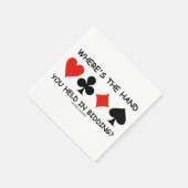 入札に付けた手はどこかブリッジゲーム スタンダードカクテルナプキン (角)