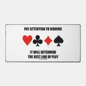 入札に注意して行を決定す最高のる デスクマット (正面)