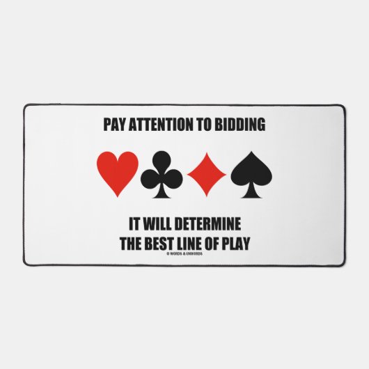 入札に注意して行を決定す最高のる デスクマット (正面)