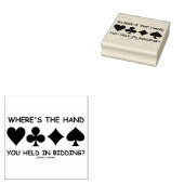 入札の手は？ブリッジゲーム ラバースタンプ (押印)