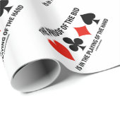 入札の証拠は手の遊ぶことにあります ラッピングペーパー (ロールコーナー)