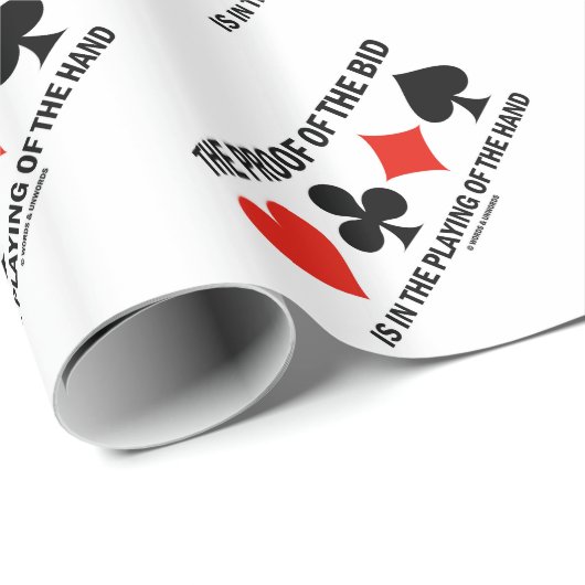 入札の証拠は手の遊ぶことにあります ラッピングペーパー (ロールコーナー)