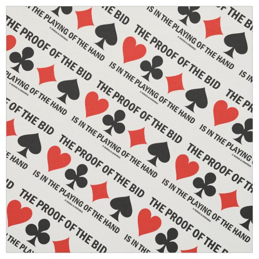 入札の証拠は手遊橋のユーモアだ ファブリック (見本)