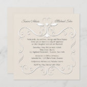 入札ハート宗教招待状カスタマイズ 招待状 (正面/裏面)