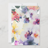 入札春フローラ写真卒業カード セーブザデート (裏面)