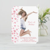 入札花びらフォト招待状 招待状 (スタンド正面)