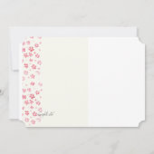 入札花びらフォト招待状 招待状 (裏面)