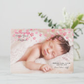 入札花びら写真の誕生のお知らせ シーズンカード (スタンド正面)