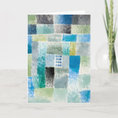 入植地の最初の家 – Paul Klee -抽象芸術 カード (正面)