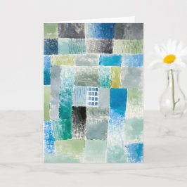 入植地の最初の家 – Paul Klee -抽象芸術 カード