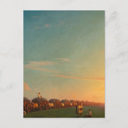 入植者との広範な風景 ポストカード (正面)