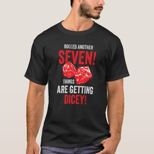入植者またはボードゲームおよびロールの遊Gのサイコロ Tシャツ (正面)