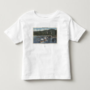 入江で浮遊物を、泳ぐ人浸すこと トドラーTシャツ