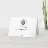 入江のヨットのブランクの挨拶状 カード (裏面)