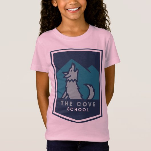入江の学校の女の子 Tシャツ (正面)