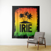 入江ジャマイカラスタファリアングリーティングサンセットプリント タペストリー (インサイチュ)