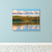 入江(日没) | New Brunswick,カナダ キャンバスプリント (インサイチュ (ウッドフロア))