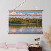 入江(日没) | New Brunswick,カナダ 吊り下げ型タペストリー (寝室)
