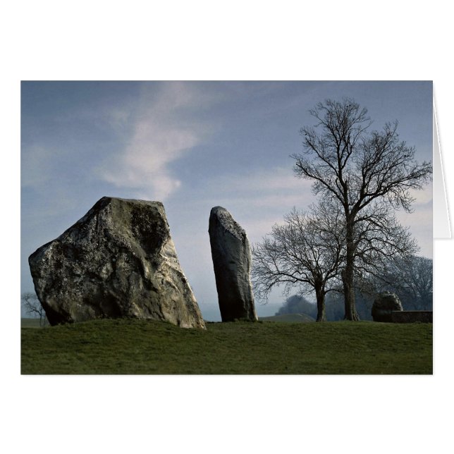 入江、Avebury、ウィルトシャー、イギリスヨーロッパ (正面横)