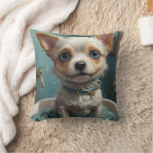 入浴する動物おもしろい クッション (ブランケット)