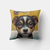 入浴する動物おもしろい クッション (裏面)