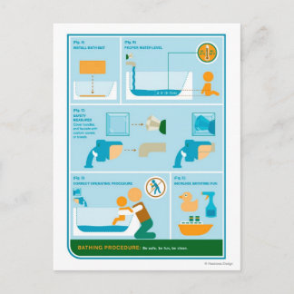 入浴する方法 ポストカード