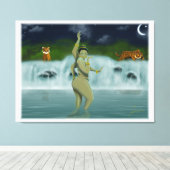 入浴の女神 キャンバスプリント (インサイチュ (ウッドフロア))