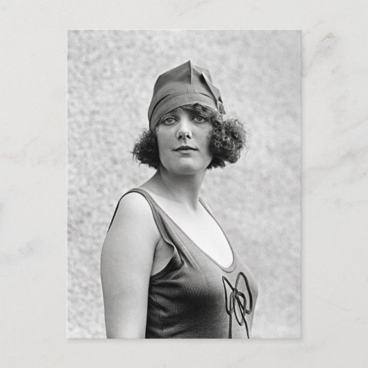 入浴の美人、1922年 ポストカード (正面)