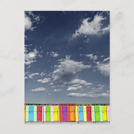 入浴カラフル用小屋はがき ポストカード (正面)