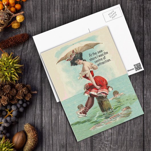 入浴ビクトリアン美しいはがき ポストカード