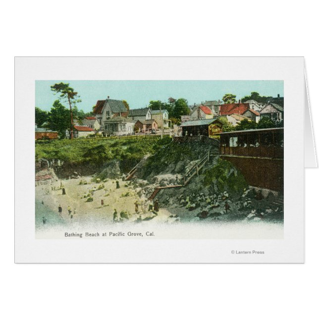 入浴ビーチの空中表示 (正面横)