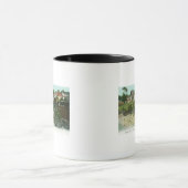 入浴ビーチの空中表示 マグカップ (中央)