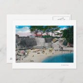 入浴ビーチアットパシフィックグローブ ポストカード (正面/裏面)