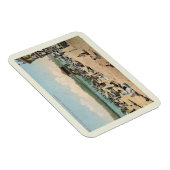 入浴ビーチ、サンタクルスCAヴィンテージスタイル マグネット (右側)