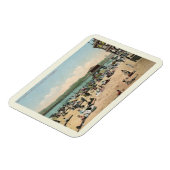 入浴ビーチ、サンタクルスCAヴィンテージスタイル マグネット (左側)