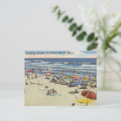 入浴ビーチ、ソールズベリー、マスアンティークビーチシーン ポストカード (スタンド正面)