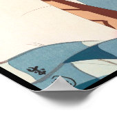 入浴後の志摩製園の日本のヴィンテージ ポスター (角)