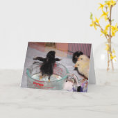 入浴時間 カード (黄色い花)