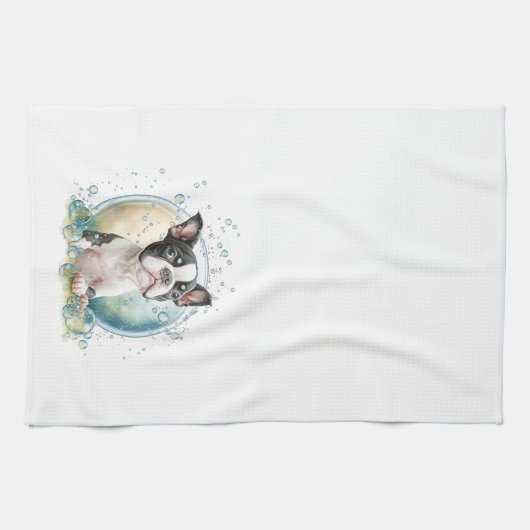 入浴時間 キッチンタオル (横)