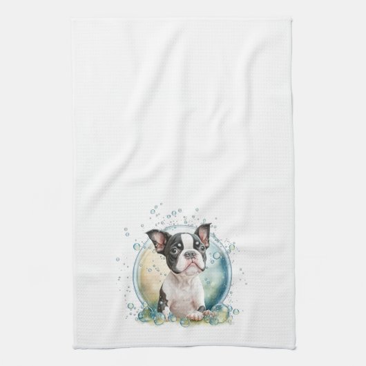 入浴時間 キッチンタオル (縦)