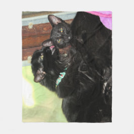 入浴時間 フリースブランケット