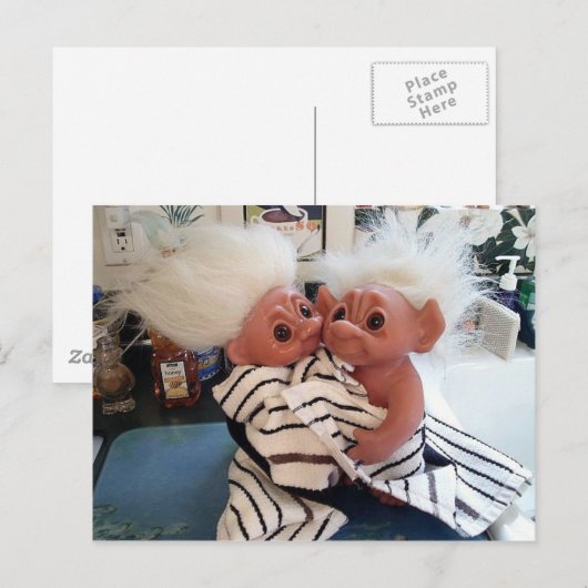 入浴時間 ポストカード (正面/裏面)